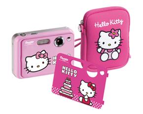 Hello Kitty Cámara 3 Mpx + Funda  32 Mb