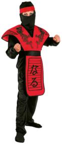 Disfraz Infantil Ninja Rojo Talla L