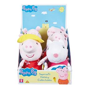 Peppa Pig – Peluche Peppa De Vacaciones (varios Modelos)