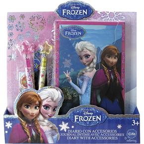 Frozen – Agenda Glitter Con Accesorios