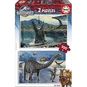 Educa Borrás – Puzzle 2 X 100 Piezas – Jurassic World