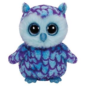 Beanie Boos – Oscar El Búho Morado Y Azul – Peluche 15 Cm