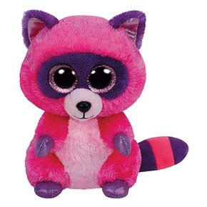 Beanie Boos – Roxie El Mapache Rosa Y Morado – Peluche 15 Cm