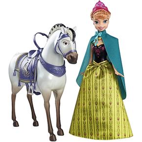 Muñeca frozen con 2025 caballo
