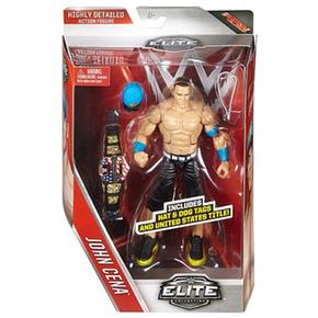 Mattel Figuras de acción de la WWE, figura de John Cena Elite de la WWE con  accesorios, coleccionable