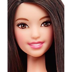Barbie En Vichy Muñeca Top Falda Fashionista Blanca hQdtrCs