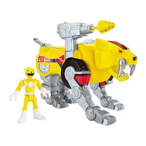 Fisher Price – Imaginext Power Rangers – Ranger Amarillo Y Zord Dientes De Sable