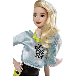 Azul Falda Negra Barbie A Girl Fashionista L Muñeca Top m08OvnwN