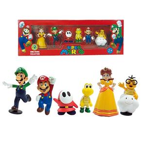 Pack 6 Figuras Super Mario