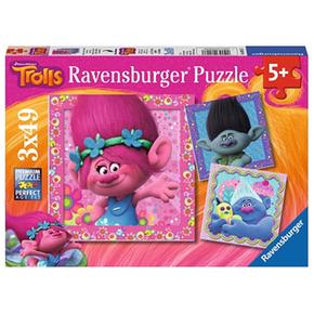 Trolls – Puzzle 3 X 49 Piezas (varios Modelos)