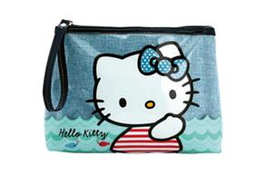 Hello Kitty Neceser Plano Grande Azul