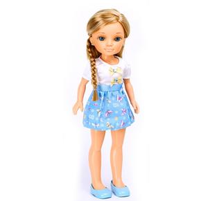 Nancy – Muñeca Presume De Trenzas Vestido Azul Y Blanco