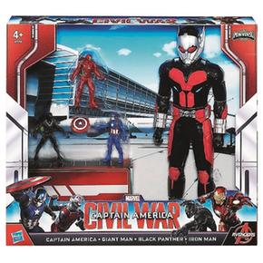 Pack Man 4 América Ant Figuras De Batalla Capitán cLq54ARj3