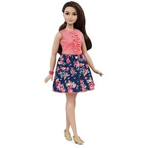 Barbie – Muñeca Fashionista Vestido Falda Con Flores