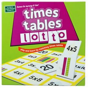 Times Table Lotto The Green Board