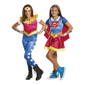 Dc Super Hero Girls – Disfraz Infantil Supergirls Y Wonder Woman 3-4 Años