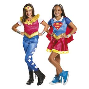 Dc Super Hero Girls – Disfraz Infantil Supergirls Y Wonder Woman 5-7 Años