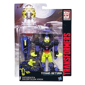 Transformers – Gatorface Y Decepticon Krok – Figura Generations Deluxe Titans Wars