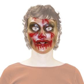 Máscara Transparente Mujer Zombie