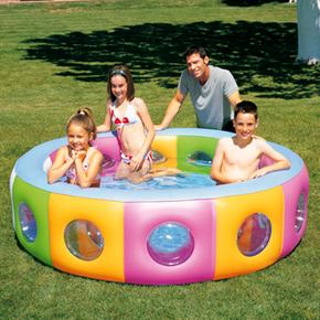 Piscina Inflable De Colores Con Ventanas Bestway