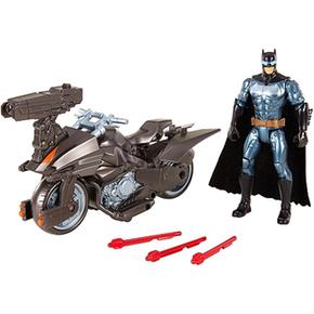 Liga De La Justicia – Batman Con Batmoto – Figura Con Vehículo De La Película