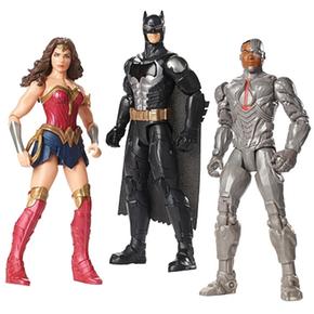 Liga De La Justicia – Batman, Mujer Maravilla Y Cyborg 3 Pack 30 Cm