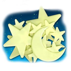 Luna Y Estrellas Cosmicas Brillantes