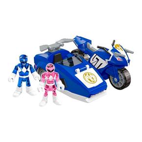 Fisher Price – Imaginext Power Rangers – Ranger Azul Y Triceratops De Batalla