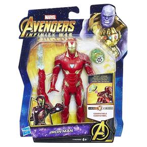 Los Vengadores – Iron Man – Figura Deluxe 15 Cm Con Gema
