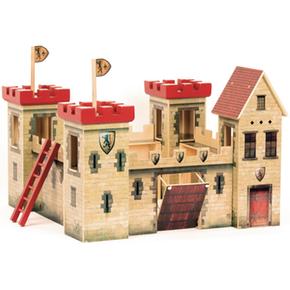 House Of Toys Castillo Medieval De Madera Con 4 Torres