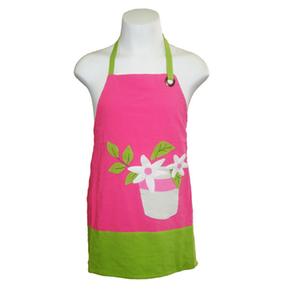 Delantal Cocinero Flores Rosa
