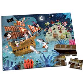 Maleta Puzzle 36 Piezas Los Piratas Janod