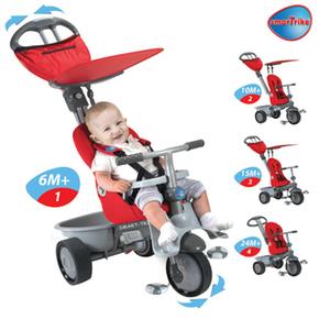 Smart Trike Recliner Red Triciclo 4 En 1