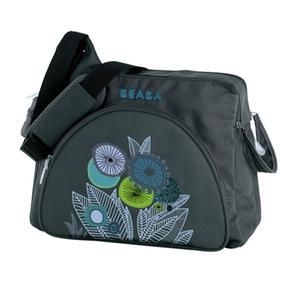 Urban Bag Gris Oscuro Y Flores Beaba