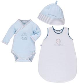 Sucre Dorge Conjunto Kit De Maternidad Azul/gris