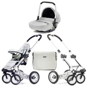 Conjunto De Sillita De Paseo Duo 4 Rider Gris Mutsy