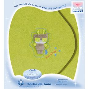 Sucre Dorge Capa De Baño Para Bebe Verde