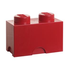 Lego Almacenamiento Ladrillo 2 Roja