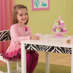 Cebra And 2 Blanco Fun Juego De Sillas Mesa Funky Kidkraft Y 0P8nwOkX