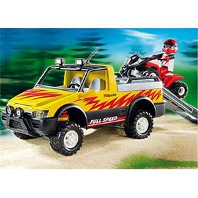 Pick-up Con Quad De Carreras Playmobil