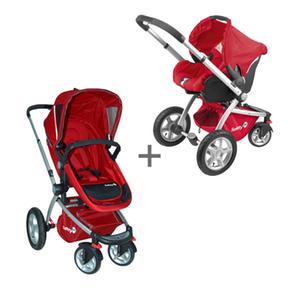 Sillita De Paseo Sleep And Go 4 Ruedas Red Rojo + Grupo 0 Safety