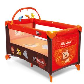 Cuna De Viaje Complet Naranja Marron Safari 120×60 Innovaciones Ms