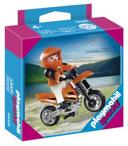 Playmobil Niño Con Motocross