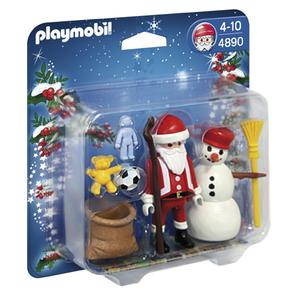 Playmobil Papa Noel Y Muneco De Nieve