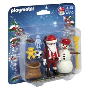 Playmobil Papá Noel Y Muñeco De Nieve