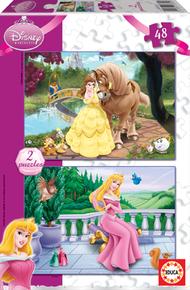 Puzzle Disney Princess Aurora Y Bella 2×48 Piezas
