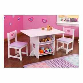 Juego Mesa Sillas Corazón Kidkraft