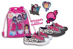 Color Me Mine Monster High Zapatillas Tallas Surtidas