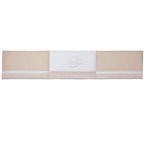 Protector De Cuna Modelo Orson Beige Desenfundable De 60cm Petit Praia