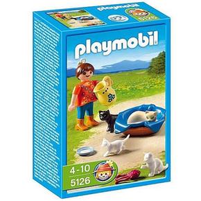 - Familia De Gatos Con Niña – 5126 Playmobil